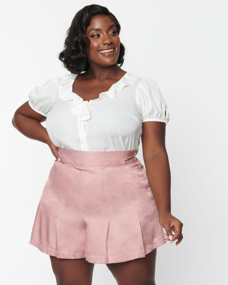 Ivory plus size top online